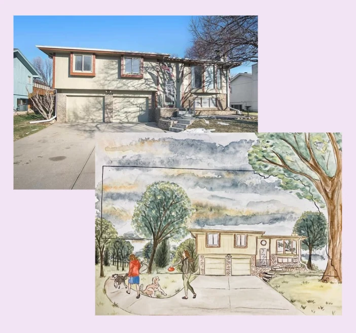 Homes — custom artwork by Adalia