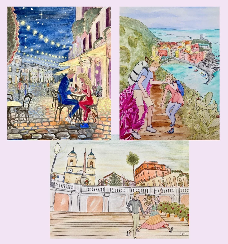 Illustrations — custom artwork by Adalia